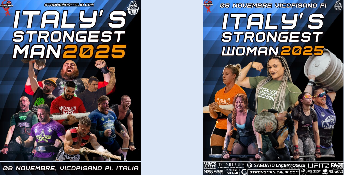 8/11/2025 - VICOPISANO (PI) ITALY'S STRONGEST MAN/WOMAN 2025!!!